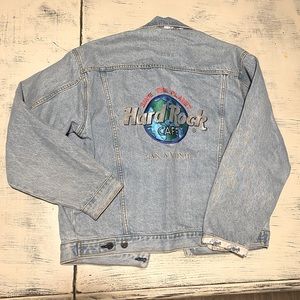 Hard Rock Cafe vintage jean jacket
